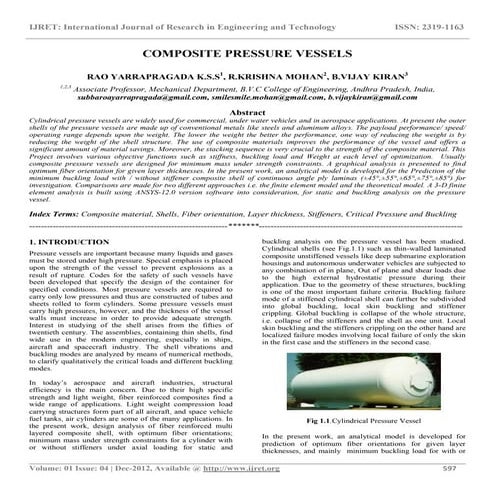 Composite pressure vessels