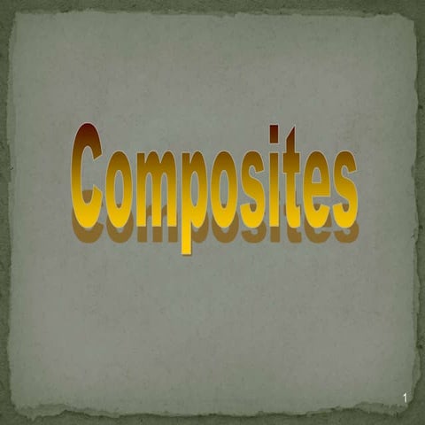 Composites | PPTX | Chemistry | Science