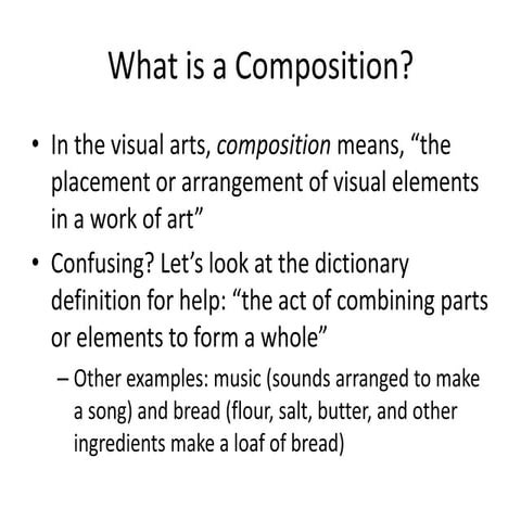 Introduction To Composition Ppt