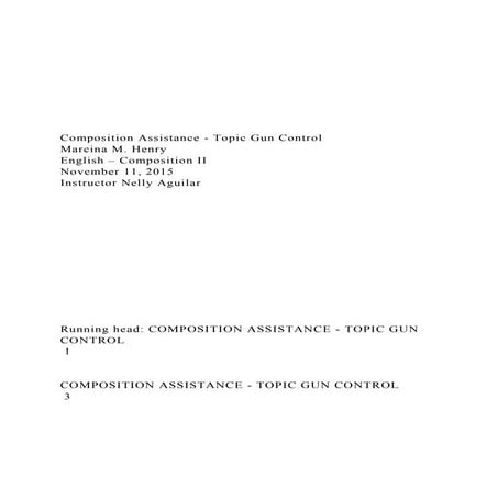 GUN CONTROL PROJECT | PPTX