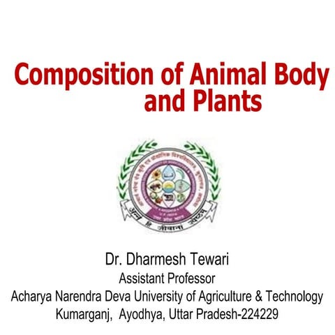 Composition of Animal & Plants Body slide share.pptx