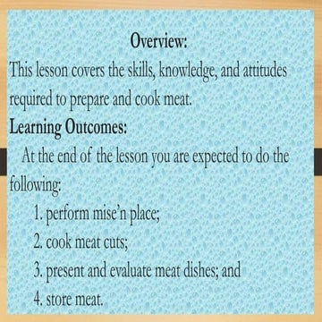 COMPOSITION OF MEAT and its their structure