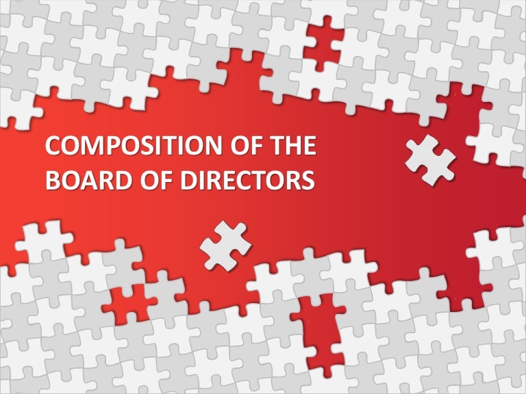 Composition of the board of directors