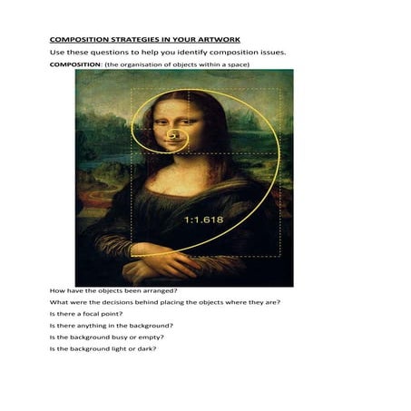 Composition strategies in your artwork