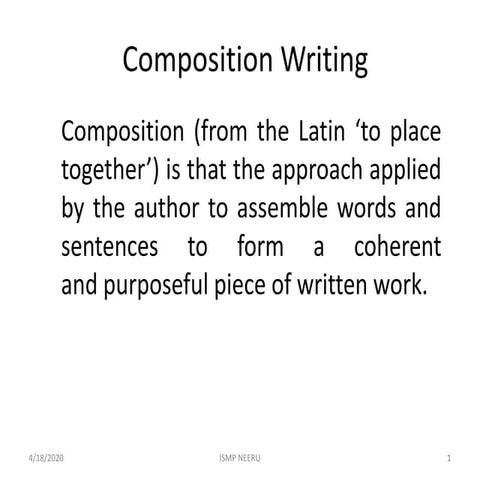 Composition writing