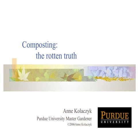 Compost the future for organic agriculture