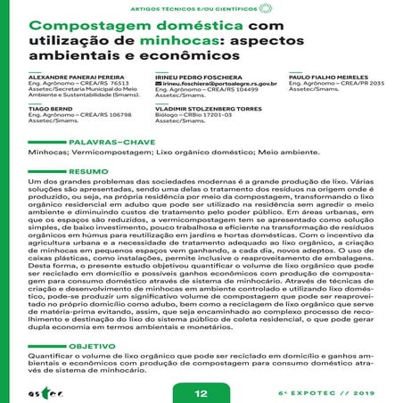 Compostagem Doméstica com minhocas