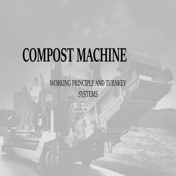 Compost machine | PPTX