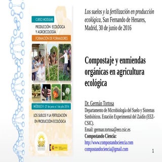 Compost y enmiendas orgánicas en ag...