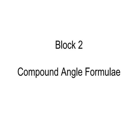 Compound angle examples