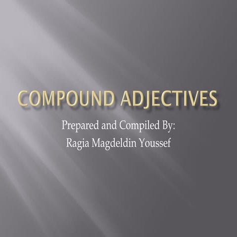 Compound adjectives