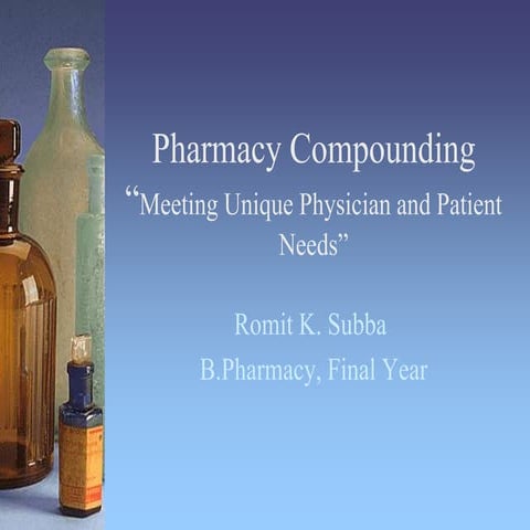 Compounding