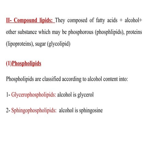 Compound lipids