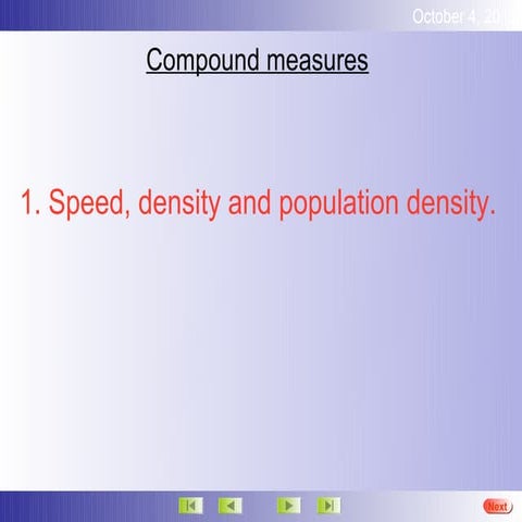 Compound measures