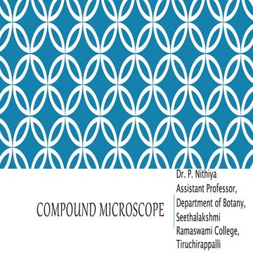 Compound microscope | PPTX