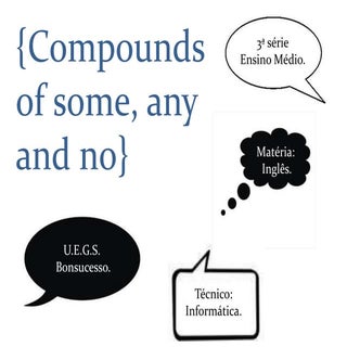 Compounds of some, any and no.