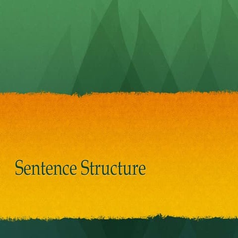 Compound sentences