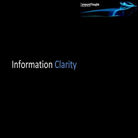 Compoundthoughts Informationclarity