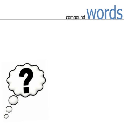 Compound words | PPTX