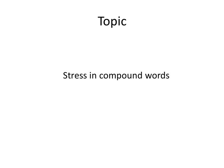 Compound words