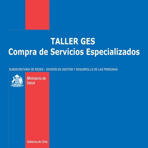 Compra de servicios especializados (27 04 2011)
