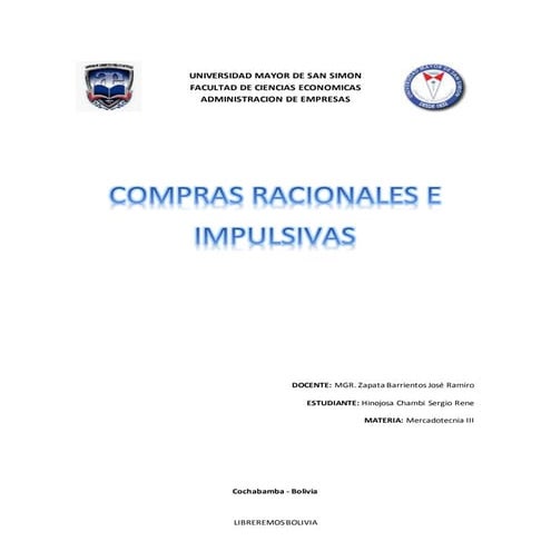 Compras racional o impulso | DOCX