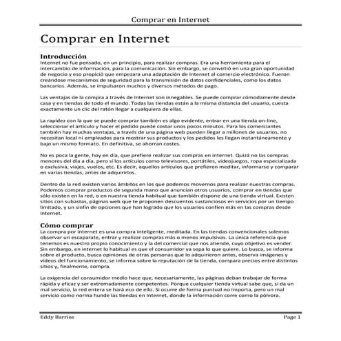 Comprar en internet