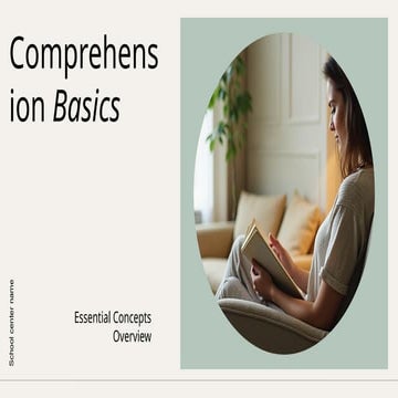 Comprehension passage Basics and learning how to write | PPTX