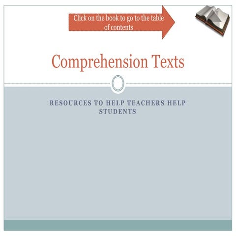 Comprehension texts