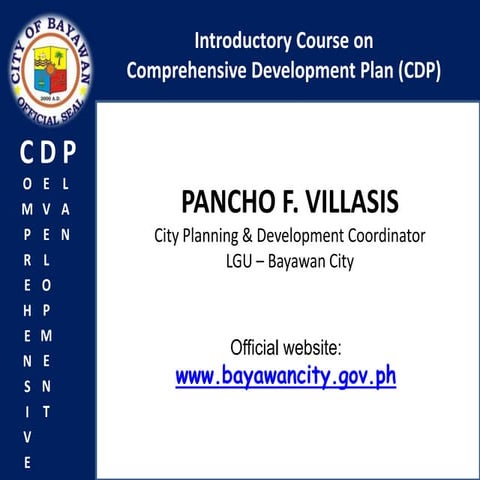 Comprehensive development plan