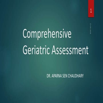 Comprehensive geriatric assessment