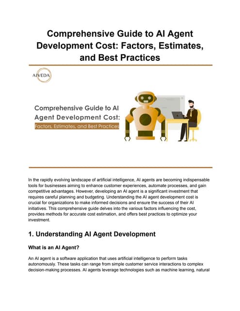 How to Build Your First AI Agent A Step-by-Step Guide.pdf