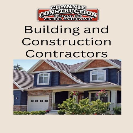 Comprehensive Guide to Building and Construction Contractors Services ...