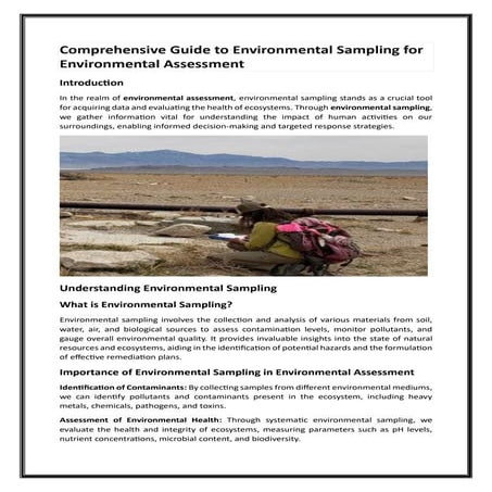 Discovering Environmental Site Assessment Strategies:Evaluating Property Safety