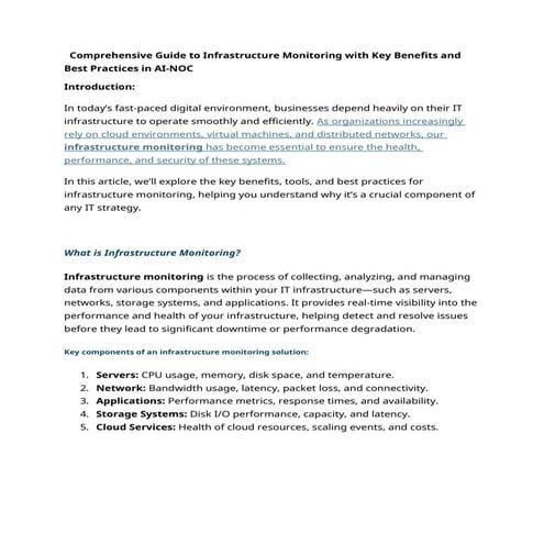 LogicMonitor: An Overview | PDF