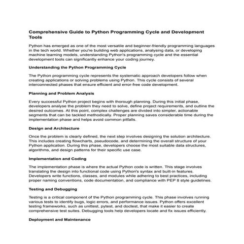 Comprehensive Guide to Python Programming Cycle and Development Tools.pdf