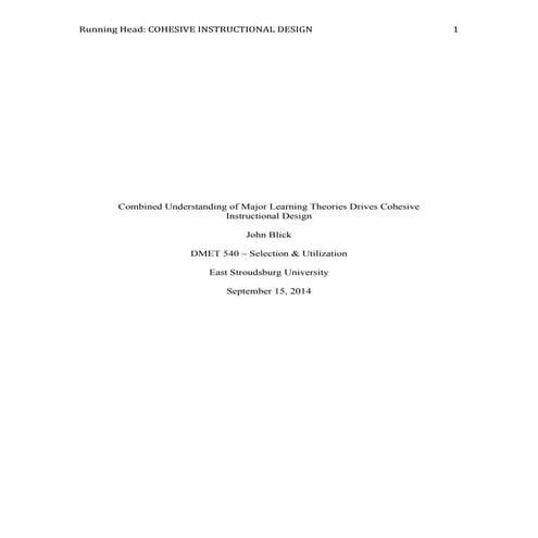 Comprehensive instructional design book