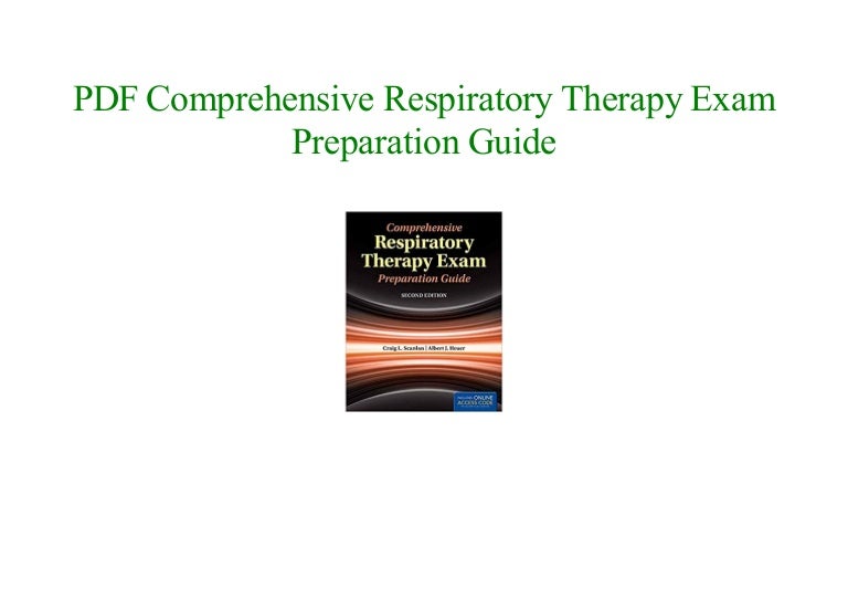 PDF Book Comprehensive Respiratory Therapy Exam Preparation Guide NEW…