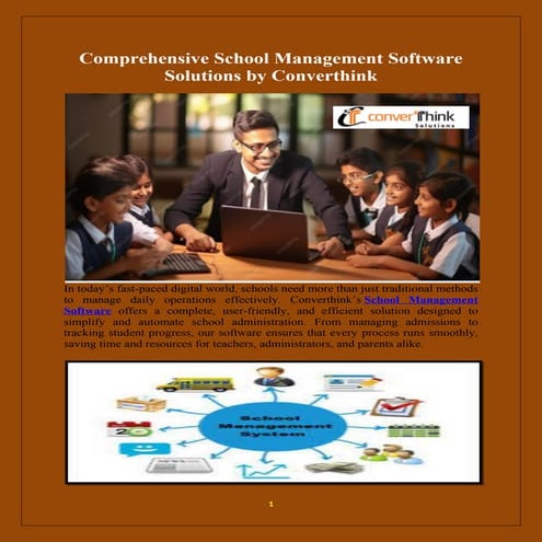 Comprehensive School Management Software Solutions by Converthink