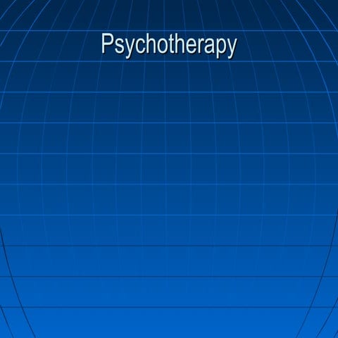Comprehensive view  of psychotherapies