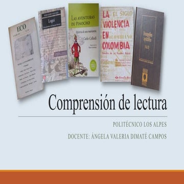 Comprensión de lectura.