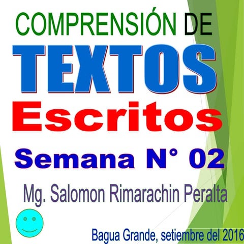Comprensión de textos escritos 1