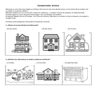 Comprensión de lectura para niños