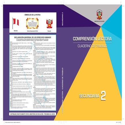 Comprensión lectora 2 cuaderno de trabajo para estudiantes de segundo
