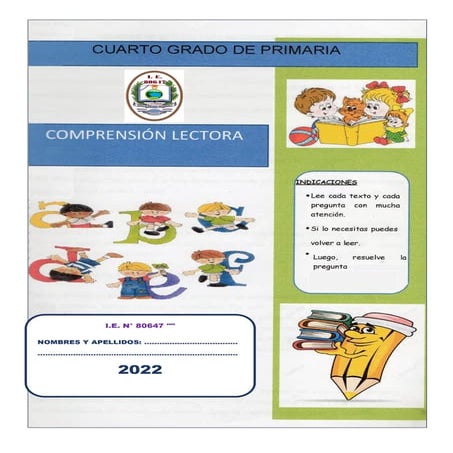 COMPRENSIÓN LECTORA 4° GRADO - FLORIDA.pdf