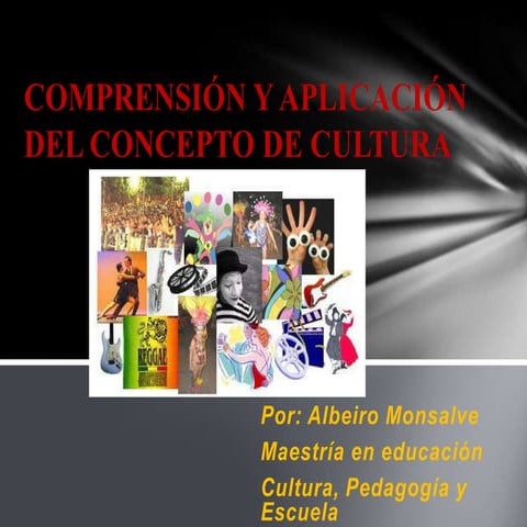 Comprensión y aplicación del concepto de cultura
