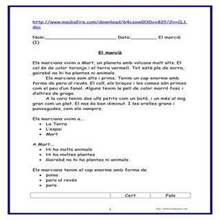 Comprensio lectora 2n