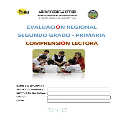 PRUEBA ECE COMUNICACIÓN SEGUNDO GRADO.