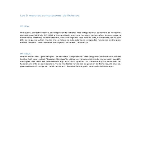 TOP 10 Compresores de archivos | DOCX