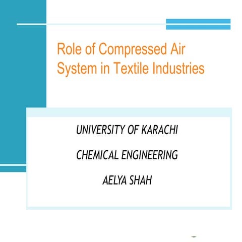 Compress air, TEXTILE UTILITY